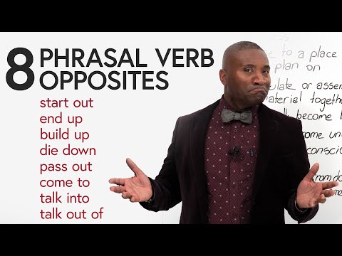 8 Phrasal Verb Opposites in English: pass out, come to