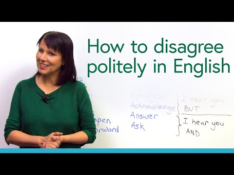 How to disagree politely in English