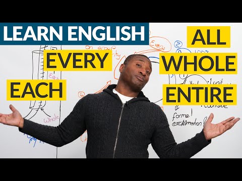 Learn English: When to use EACH, EVERY, WHOLE, ENTIRE, ALL
