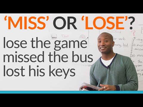 Confusing Words: MISS or LOSE?