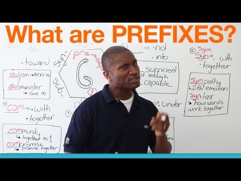 Learn English – What are prefixes?