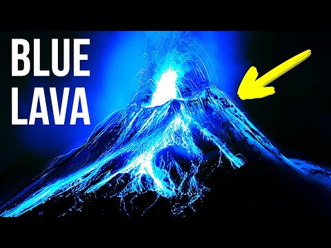 Volcano That Burns Bright Blue and Other Phenomena